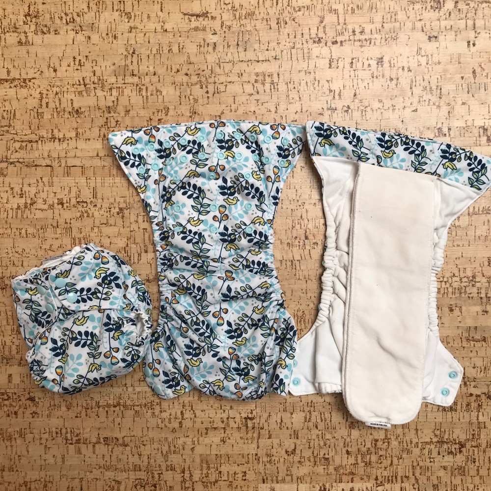 Thirsties Natural All in One Cloth Diapers Lot